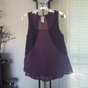 Anthropologie flare tank top